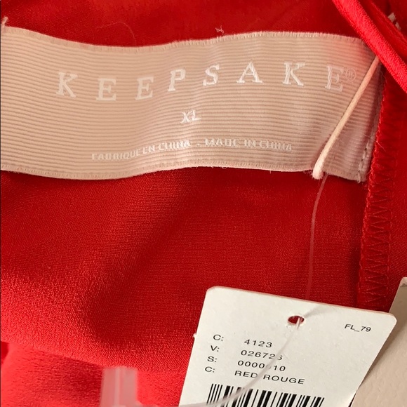 Anthropologie KEEPSAKE Octavia red jumpsuit XL New NWT RARE HTF GORGEOUS - Picture 5 of 12